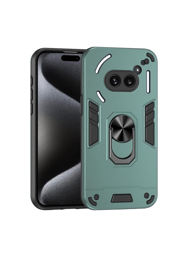 S-TOP Case For Nothing Phone 2a Shockproof Metal Ring Holder Phone Case - Image 1