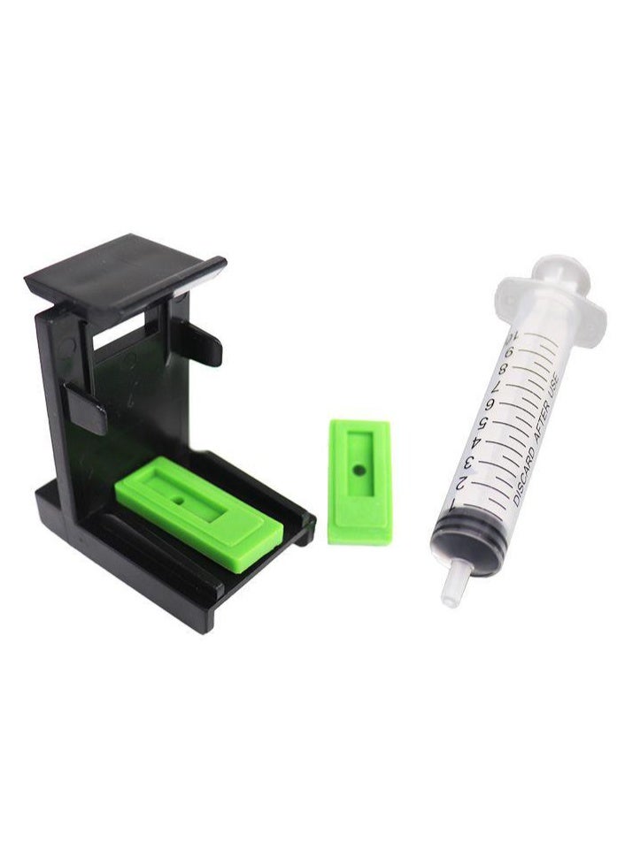 3 in 1 Ink Refill Kit for HP 60 61 Cartridges - Includes Refill Clips, 2 Rubber Sealing Pads & Ink Syringe - Image 1