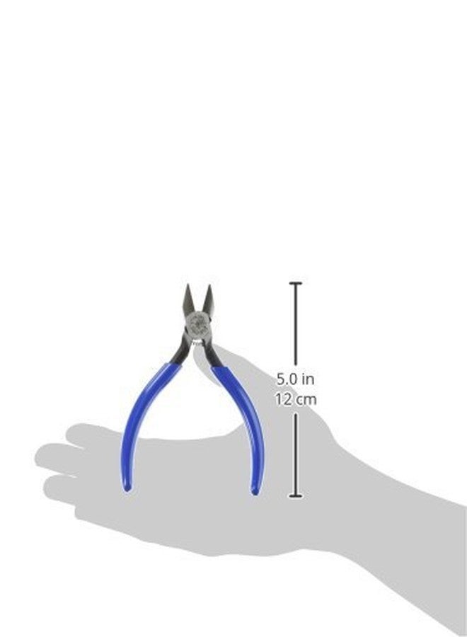 Klein Tools D244-5C Pliers, Diagonal Cutting Electronics Pliers with Pointed Nose, Narrow Jaw and Hinge, 5-Inch - Image 3
