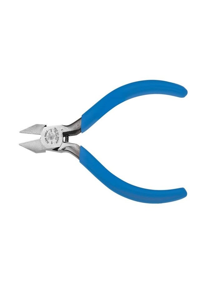 Klein Tools D244-5C Pliers, Diagonal Cutting Electronics Pliers with Pointed Nose, Narrow Jaw and Hinge, 5-Inch - Image 1