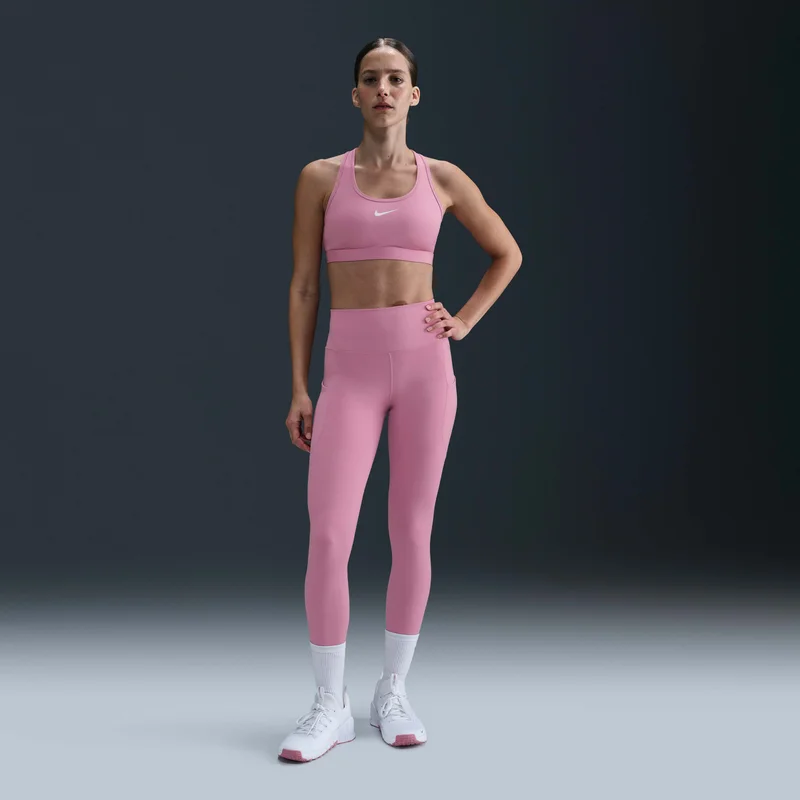 Nike Pink Women's Dri-FIT Swoosh Medium-Support Training Sports Bra for Women | Best Price UAE