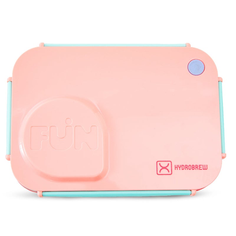 Hydrobrew Steel Core Lunch Box 750ml + 150ml Food Jar w/ cutlery, Stainless Steel, Leakproof - PINK SORBET - Image 5