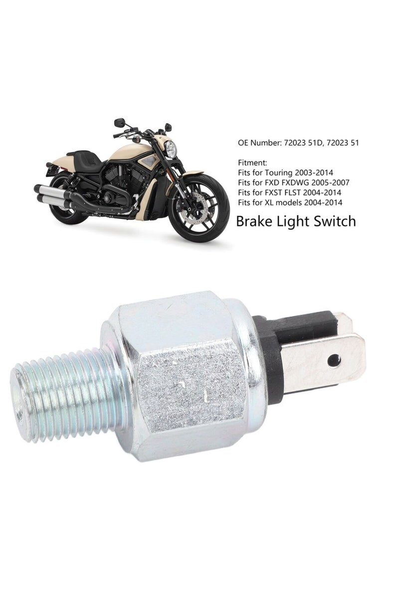 إيروريكس مفتاح ضوء الفرامل 72023 51E، مفتاح ضوء الفرامل الهيدروليكي 72023 51D مع كابل لدراجة Touring FX... - Image 2