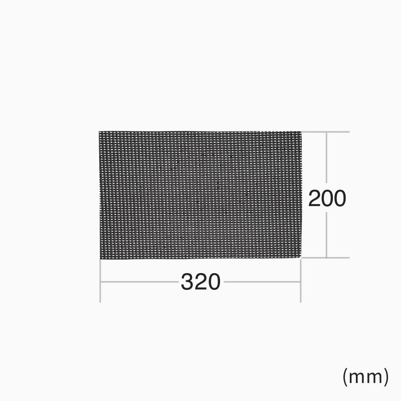 سانوا سابلاي حصيرة مانعة للانزلاق 320 × 200 مم أسود PDA-NS1 - Image 2