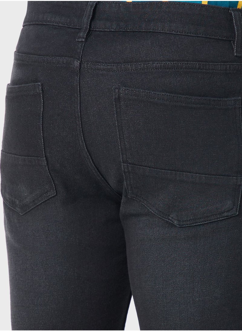 Seventy Five - Slim Fit Washed Jeans - Image 1