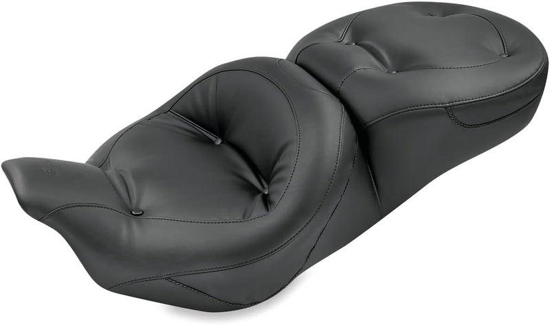 مقاعد دراجات موستانغ 76036 مقعد سياحي قياسي ريجال قطعة واحدة لدراجات هارلي-ديفيدسون