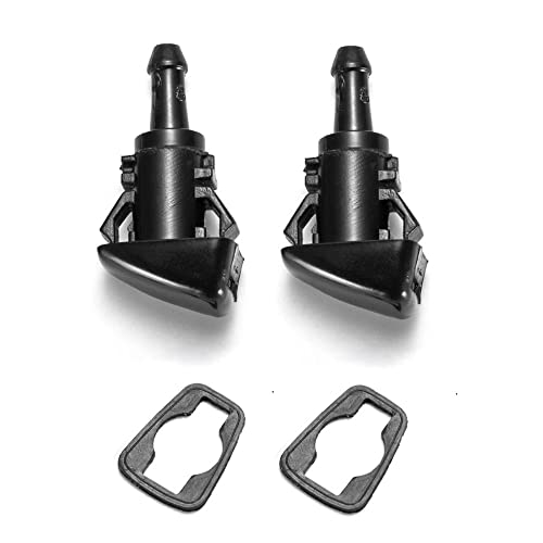 YIENAKFUN 4805742AC Front Windshield Washer Nozzles Kit for Dodge Jeep Ram Replaces OEM 4805742AB 5116079AA Wiper Spray Washer Jet Kit - Image 1
