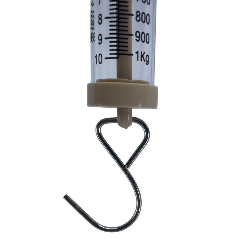 EISCO Newton Force Meter Spring Scale - Max Capacity 10N, 1 kg, Dual Scale Labeled. - Image 3