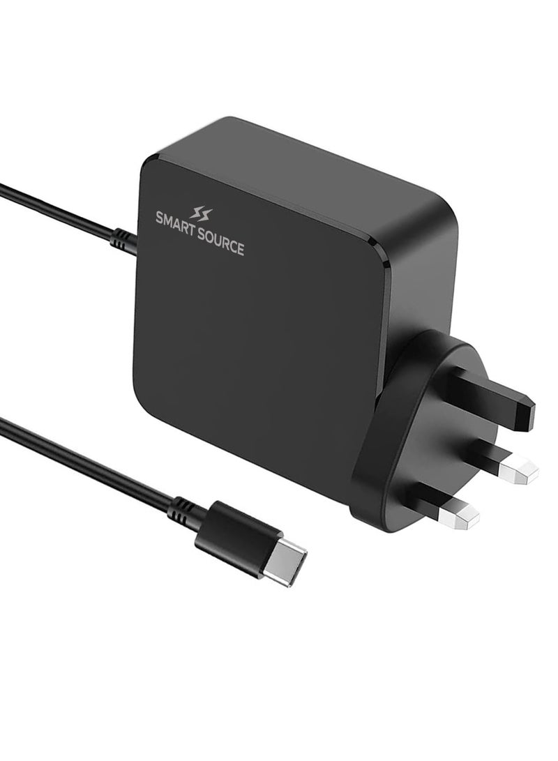 SMART SOURCE 100W USB-C Laptop Charger with UK Plug, Fast Charging Power Adapter for MacBook Pro/Air, 15"/ 14"/ 13", iPad, Dell, HP, Lenovo, ASUS, Samsung, Smartphones & Tablets – SMART SOURCE Type-C Charger - Image 2