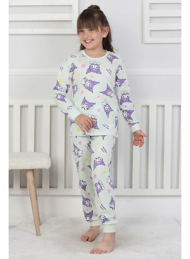zuzunga You Aro Rocc Kuromi Patterned Girl's Pajama Set.
