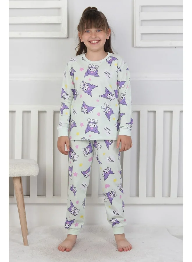 zuzunga You Aro Rocc Kuromi Patterned Girl's Pajama Set.