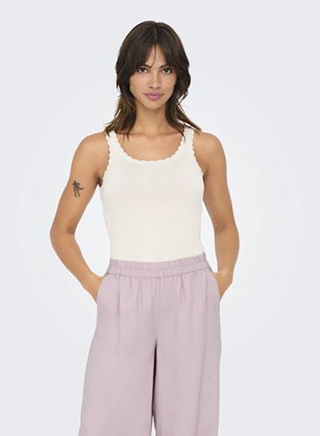 ONLY U-Neck Sleeveless Top - Image 1