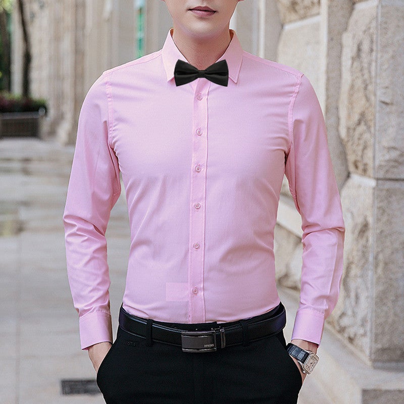 Wedding dress white shirt best man brother group shirt short-sleeved suit suit men suit pants clothes long-sleeved clothing - Image 3