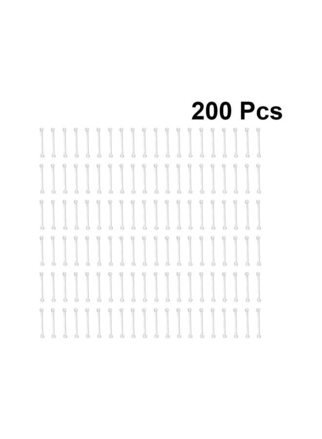 klarako 200pcs Bar Links 2 Hole Stick Strip Earrings Connector Rod Charms for Bracelet Necklace Jewelry Making Findings Supplies 15mm  - Image 2