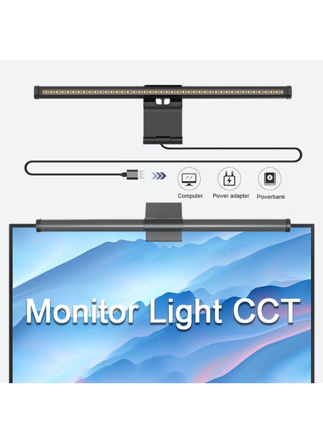 Generic - Touch Controlled LED Screen Display Light Eye Protection Blue Light Reduction Computer Notebook Supplemental Lighting Metal Modern Minimalist USB Powered Adjustable Brightness-Specifications:Large Bracket CCT Hanging Lamp - Image 1