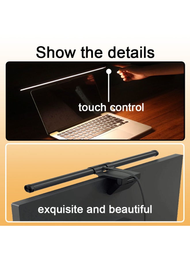 Generic - Touch Controlled LED Screen Display Light Eye Protection Blue Light Reduction Computer Notebook Supplemental Lighting Metal Modern Minimalist USB Powered Adjustable Brightness-Specifications:Large Bracket CCT Hanging Lamp - Image 1