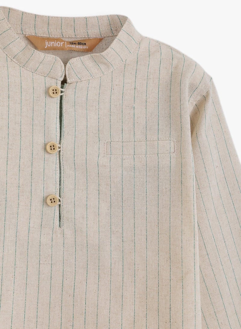 Junior Baby Boys Long Sleeve Shirt - Image 2