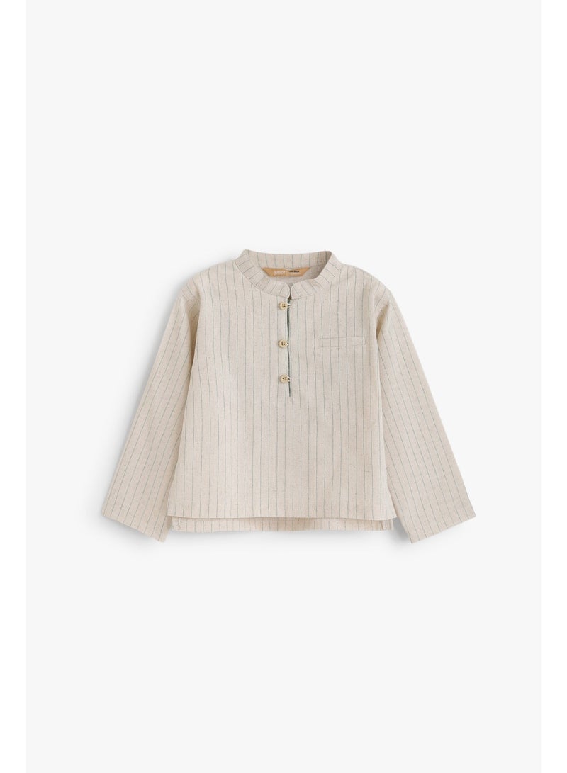 Junior Baby Boys Long Sleeve Shirt - Image 1