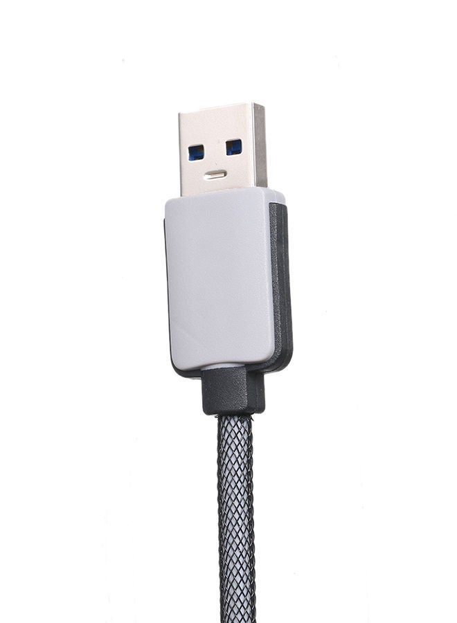 NIBEMINENT High Speed USB3.1 Weave Fishing Net Charging Cable Data Transfer Cables Type-C to USB3.0 Indicates Line for Le-shi Phones Multicolour - Image 3