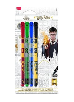 Maped 4-Piece Harry Potter Design Felt Tip Pen Multicolour 