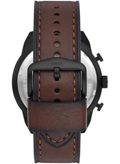 FOSSIL Men's waterproof genuine leather quartz watch -FS5875  - Image 2