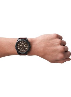 FOSSIL Men's waterproof genuine leather quartz watch -FS5875  - Image 4