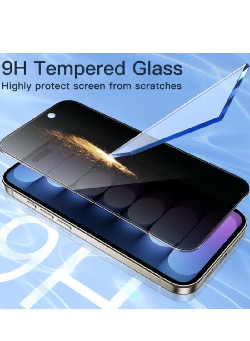 جلاس شاشة حماية للخصوصية HD لموبايل ايفون 12، بدرجة صلابة 9H طبقة من الزجاج المقوى مضادة للتجسس - Image 4