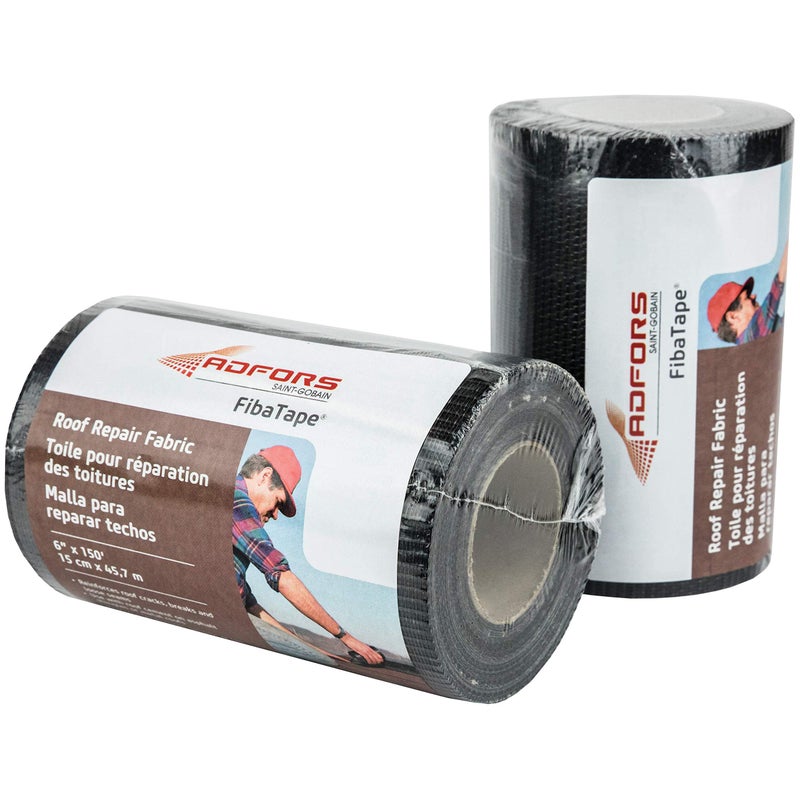 ADFORS FibaTape FDW6598-U 6 in x 150 ft Roof Fabric, Black - Image 3