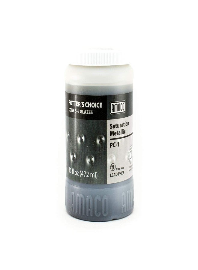 Amaco Potter's Choice Glaze - Pint, Saturation Metallic - Image 1