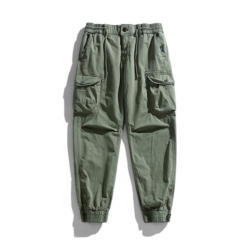 American Style Vintage Washed High Denim Camouflage High Street Fashion Brand Loose Casual Multi-Pocket Overalls For Men And Women - Image 3
