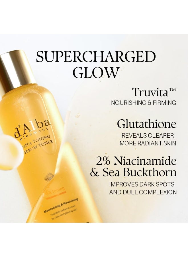 دي'ألبا تونر سيروم d'Alba Vita Toning Serum Toner ‏180 مل عبوة 2 حبة لتفتيح البشرة مع فيتامين C والجلوتاثيون والنياسيناميد - Image 5