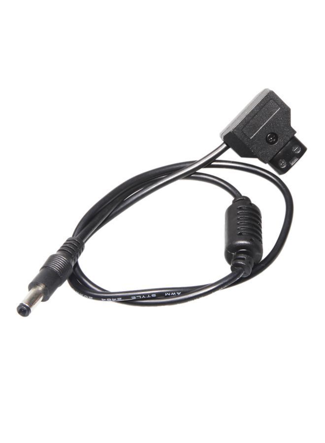 NIBEMINENT D2756-A D-TAP 2 Pin Male To DC Coiled Adapter Cable Black - Image 1