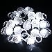 LACGO 12 PCS Flashing LED Lights up Rings Bumpy Jelly Glow in the Dark Colorful Rubber Blinking Rings Gift Toys Prizes for Adults Party Favors Halloween Christmas - Image 2