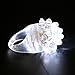 LACGO 12 PCS Flashing LED Lights up Rings Bumpy Jelly Glow in the Dark Colorful Rubber Blinking Rings Gift Toys Prizes for Adults Party Favors Halloween Christmas - Image 3