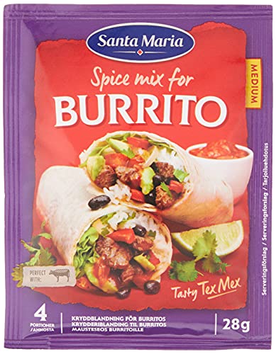 Santa Maria Burrito Seasoning Spice Mix  Mexican Seasoning for Beef Buritto Chicken Buritto Vegan Buritto Breakfast Buritto  098 Oz - Image 1