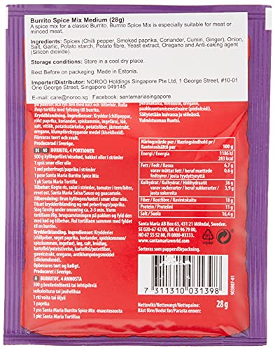 Santa Maria Burrito Seasoning Spice Mix  Mexican Seasoning for Beef Buritto Chicken Buritto Vegan Buritto Breakfast Buritto  098 Oz - Image 5