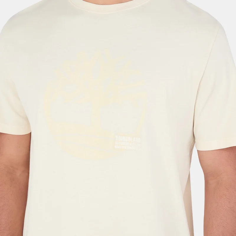 Timberland Beige Men's Logo T-Shirt for Men | Best Price UAE