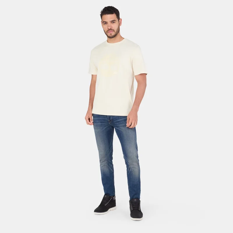 Timberland Beige Men's Logo T-Shirt for Men | Best Price UAE