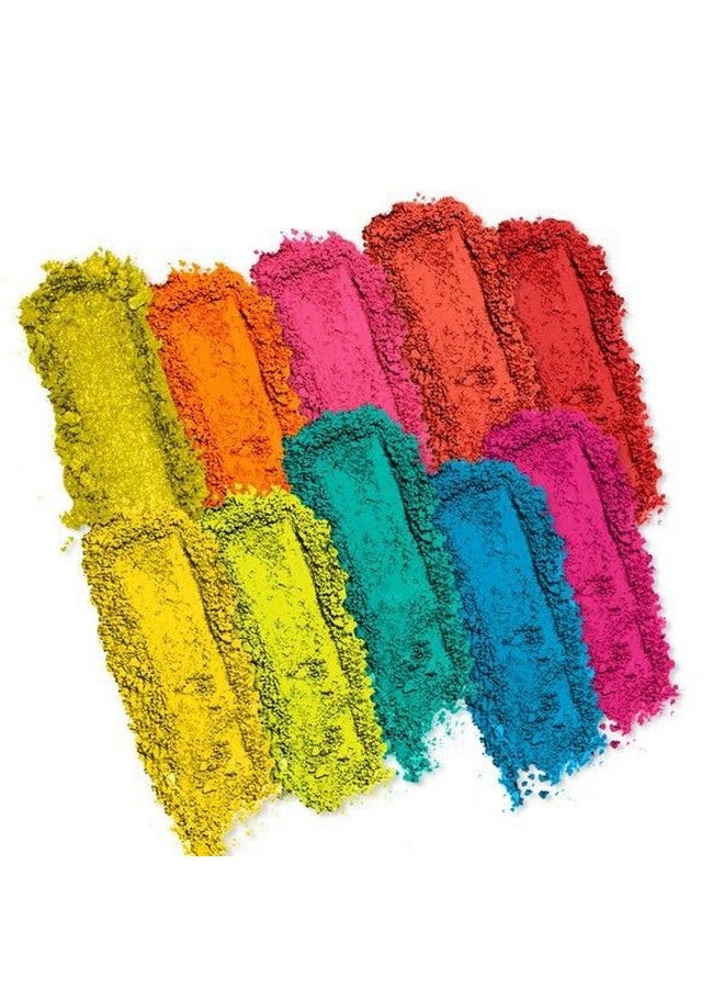 Profusion Cosmetics 10 Shade Eyeshadow Palette - High Pigmented Multi-Finish Colors, Vegan & Cruelty-Free, Create Stunning Looks On-the-Go - Travel-Friendly & Versatile Makeup, NEON - Image 3