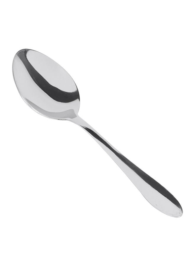 NIBEMINENT 24-Piece Sleek Cutlery Set Silver 26cm  - Image 2
