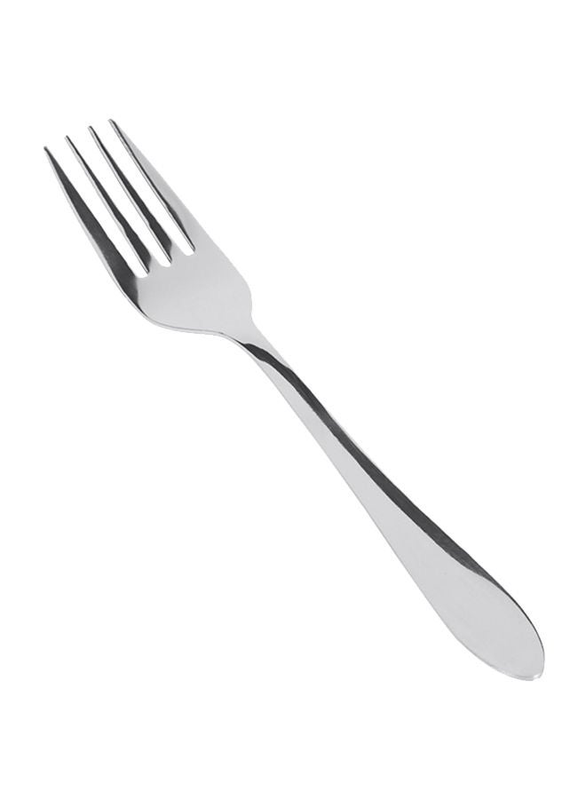 NIBEMINENT 24-Piece Sleek Cutlery Set Silver 26cm  - Image 3