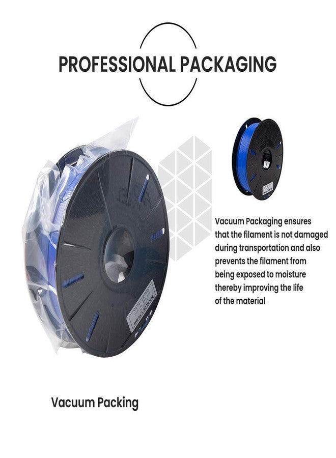Tesseract Premium ABS 1.75mm 3D Printing Filament | Dimensional Accuracy +/- 0.03mm | Compatible with Most FDM Printers | 1 KG 3D Printer Filament - ABS Blue (Quantity 1) - Image 5