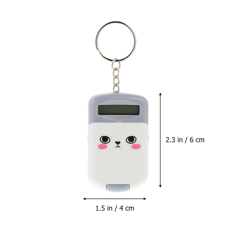 2Pcs Portable Mini Calculator Lightweight Cute Cartoon Design LCD Display for Students Office - Image 3