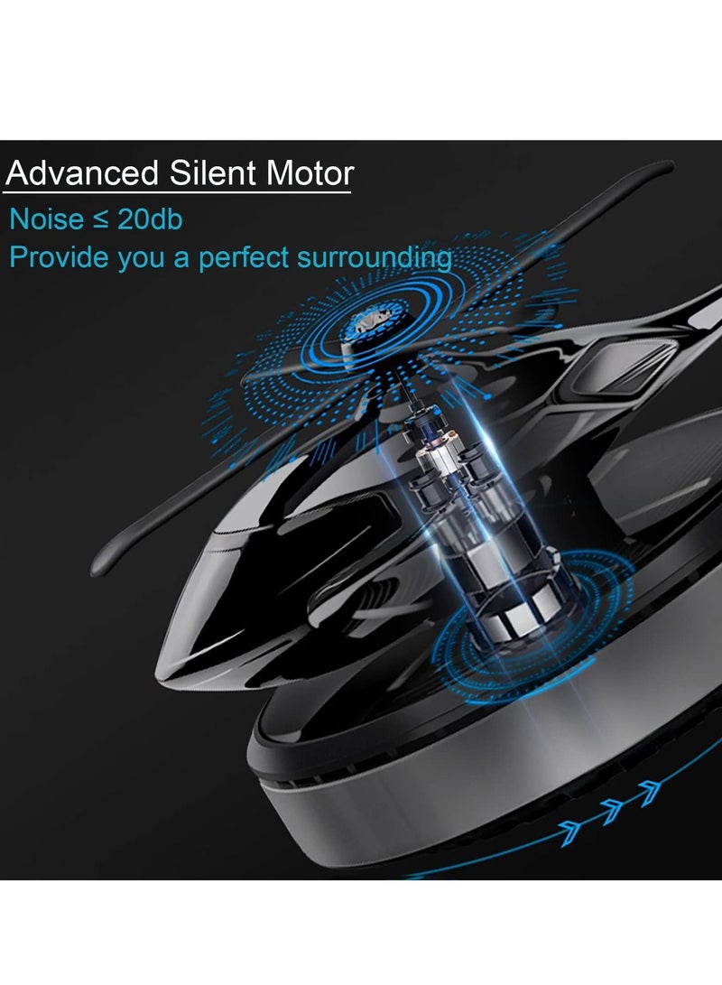 SYOSI Car Aromatherapy Ornament Helicopter Solar Aromatherapy Diffuser - Image 4
