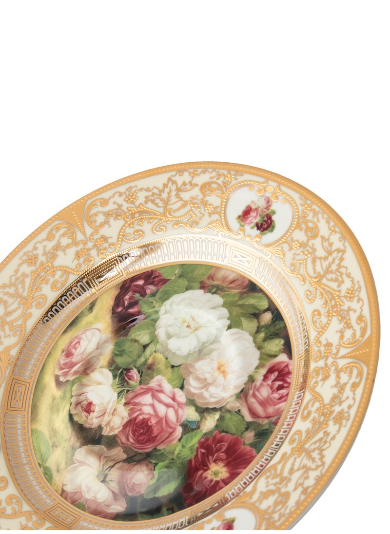 Dania - Porcelain cup and saucer set with rose design - Image 1