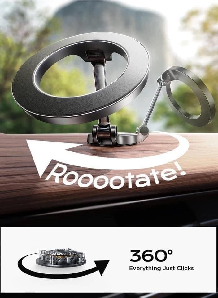 Car Mount with 20 Strong Magnets – 1080° Rotatable Magnetic Phone Holder for Car Dash, Compatible with iPhone 15/14/13/12 Pro Max Plus - Image 3