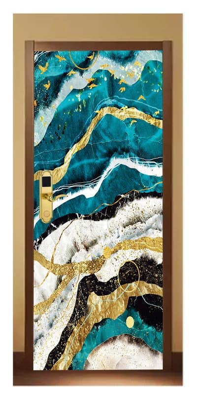 DECOR PRODUCTION Door Wallpaper | Strong PVC Material Decorative Sticker | Wallpaper for Home Doors/Almirah, Home Decor Items etc (Self Adhesive Door Deca, 30x76 Inch)_28 - Image 1