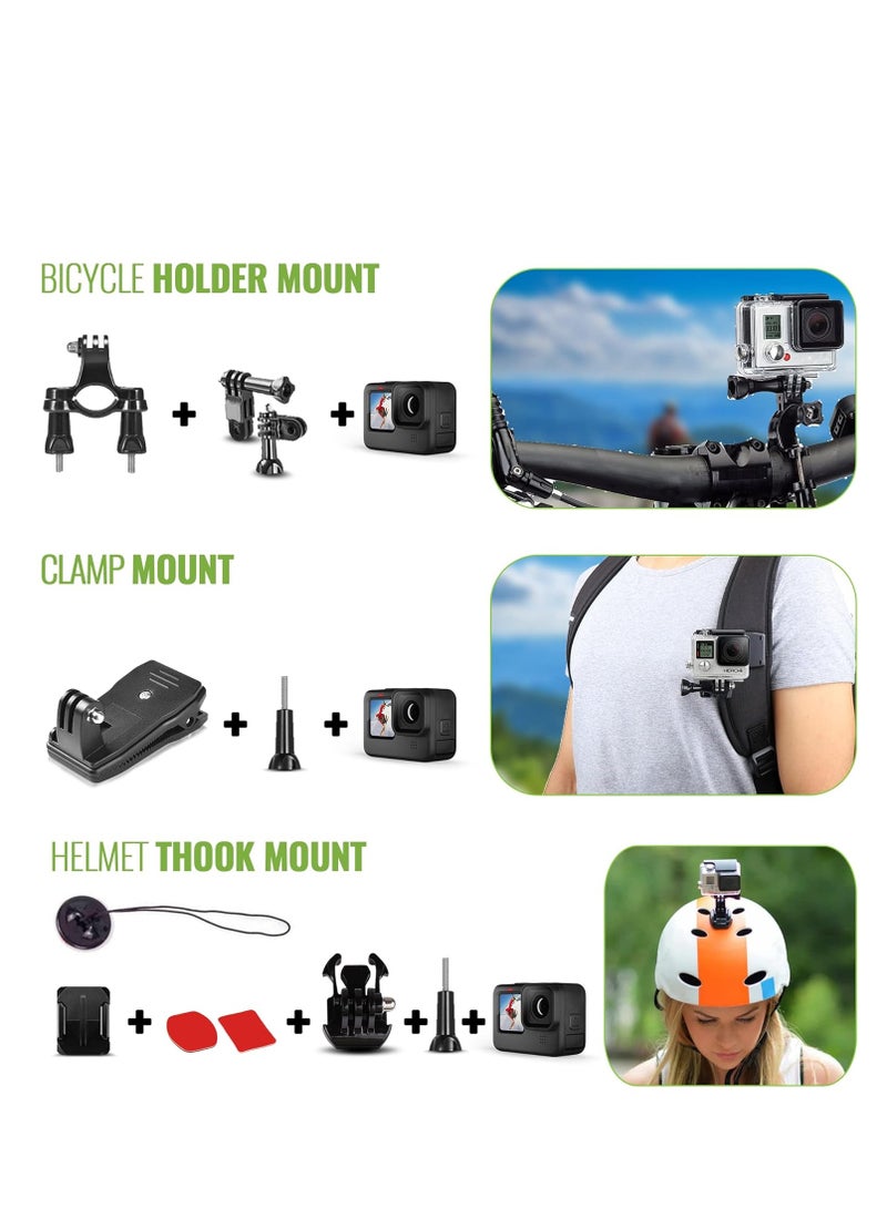 جودوكس مجموعة ملحقات كاميرا الحركة 50 في 1 متوافقة مع GoPro Hero 13/12/11/10/9/8/7، GoPro Max، GoPro Fusion، Insta360، DJI Osmo Action - Image 4