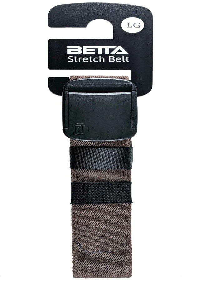 Betta 1.5 Inch Wide Men's Elastic Stretch Belt with Fully Adjustable High-Strength Buckle (XXX-Large, Brown) - Image 2