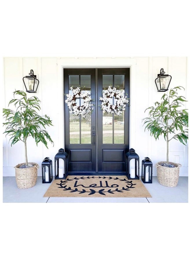 Calloway Mills 121812436 Calico Hello Doormat, 24" x 36", Natural/Black - Image 2